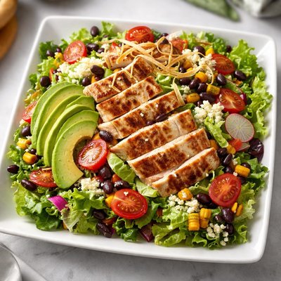 Double chicken avocado salad from el pollo loco