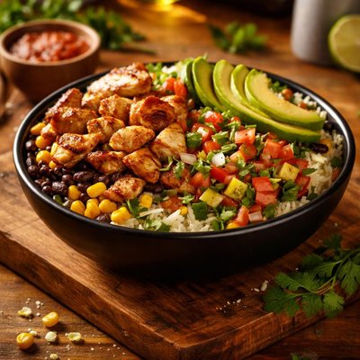 Double chicken bowl el pollo loco