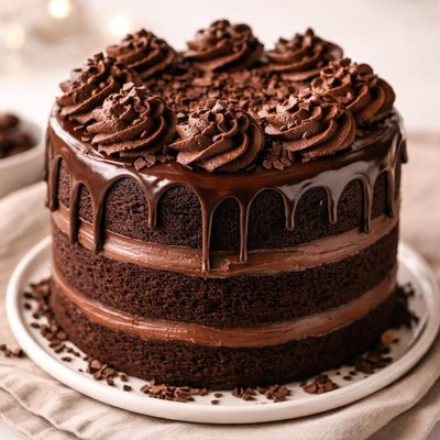 Double chocolate cake