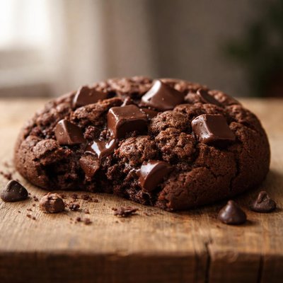 Double chocolate chunk cookie