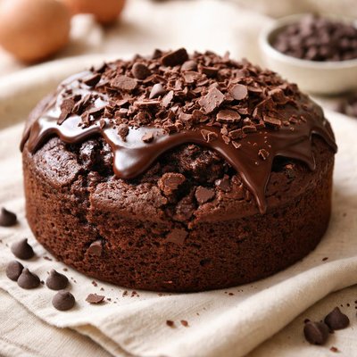 Double chocolate egg cake