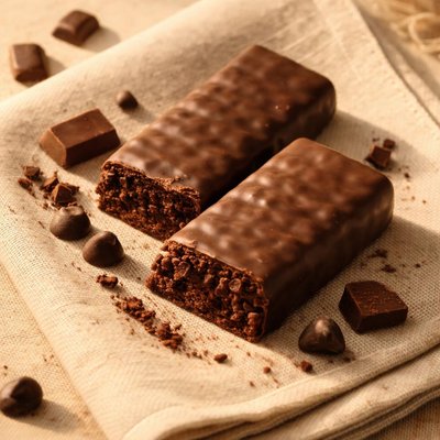 Double chocolate protein bar