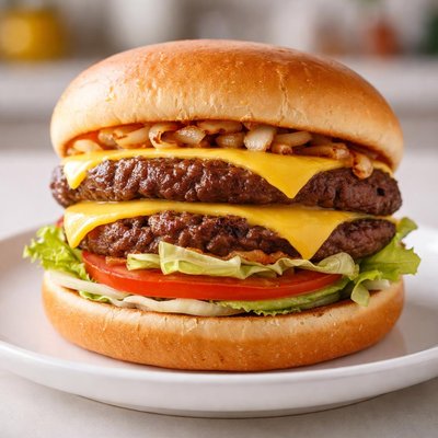 Double double in n out with onions