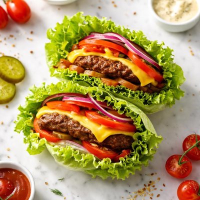 Double double lettuce wrap