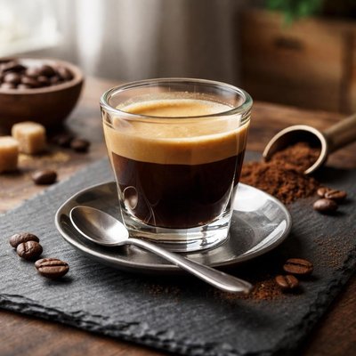 Double espresso shot