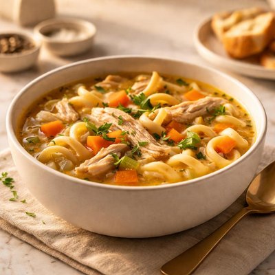 Double o chicken noodle soup
