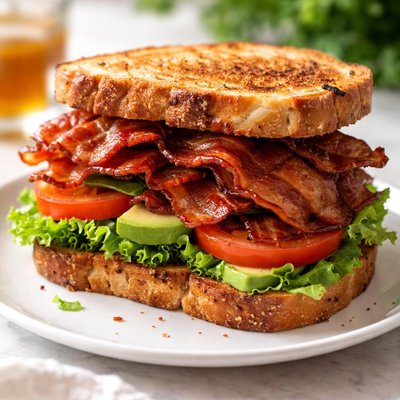 Double smoked bacon sandwich