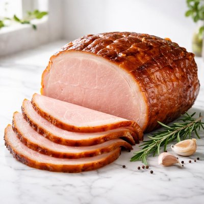 Double smoked ham