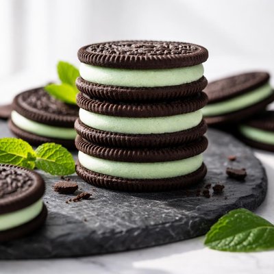 Double stuffed mint oreo