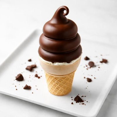 Dq chocolate dipped cone