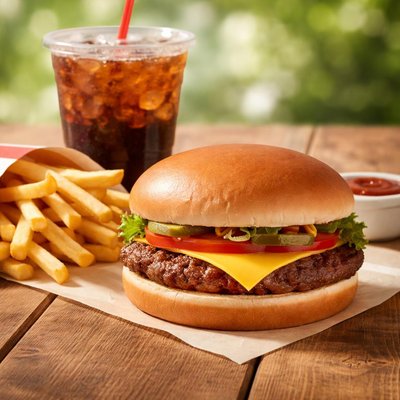 Dq original cheeseburger meal