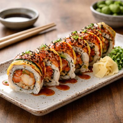 Dragon king sushi roll
