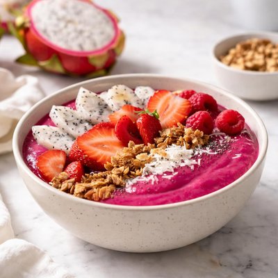 Dragonfruit smoothie bowl