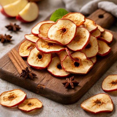 Dried apple with cinamon