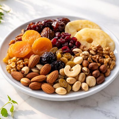 Dried fruit and nuts
