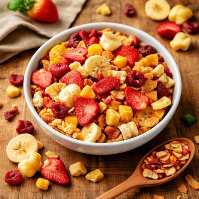 Dried fruit flakes
