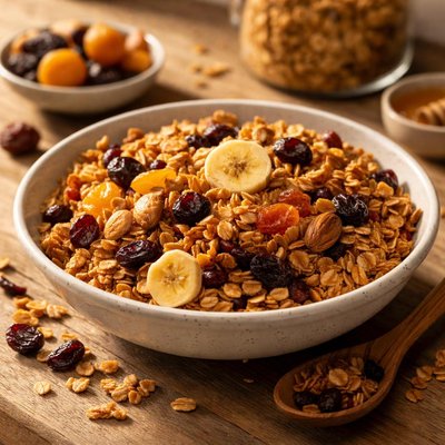 Dried fruit granola