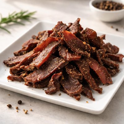 Dried lean biltong