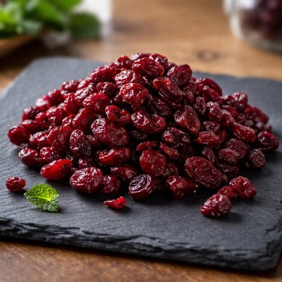 Dried low sugar cranberries