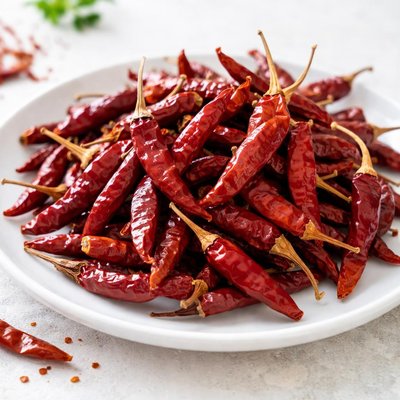 Dried red chilies