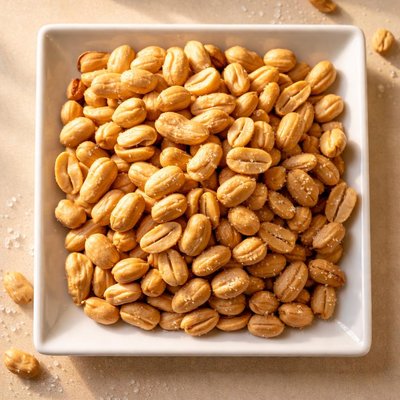 Dried salted peanuts