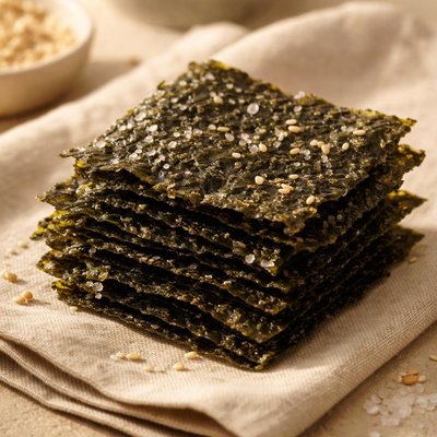 Dried seaweed snack