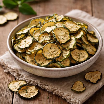 Dried zucchini slices