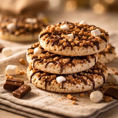Drizzilicious smores rice cakes
