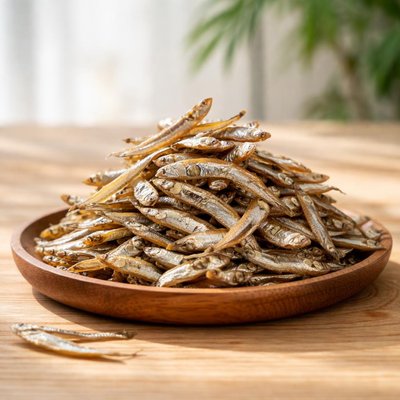 Dry anchovy fish