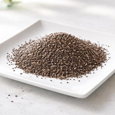 Dry chia seeds