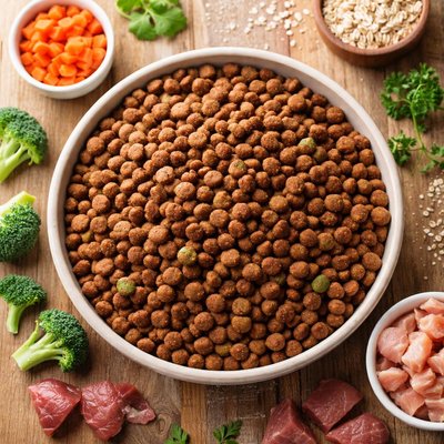 Dry dog food