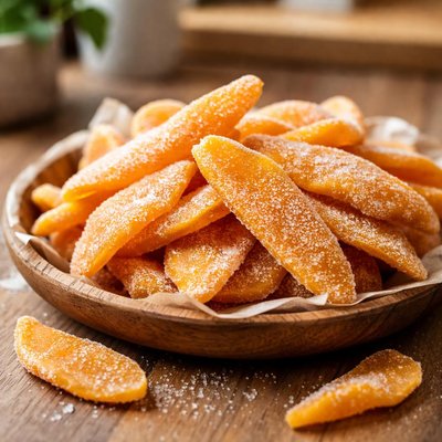 Dry mango with sugar