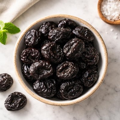 Dry pitted prunes