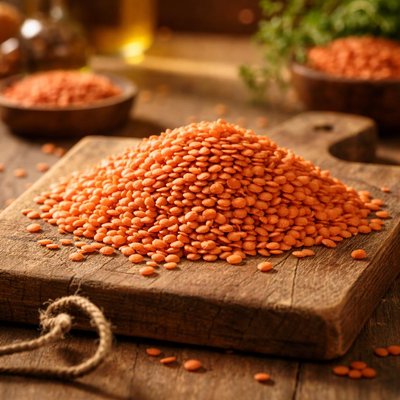 Dry red lentils