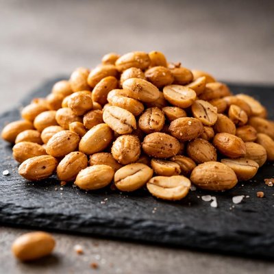 Dry roast peanuts