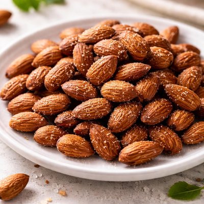 Dry roasted almonds