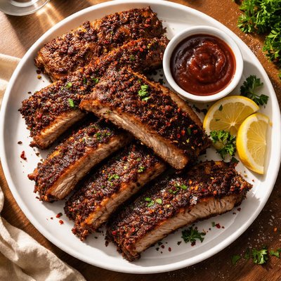Dry rub ribs