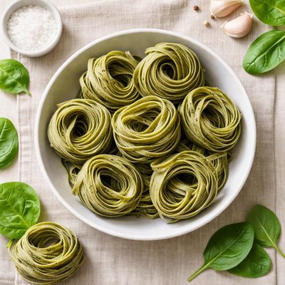 Dry spinach pasta