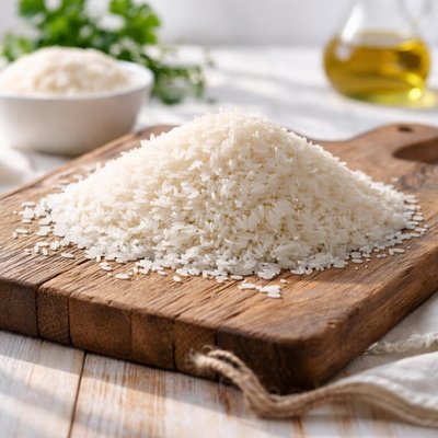 Dry white jasmine rice