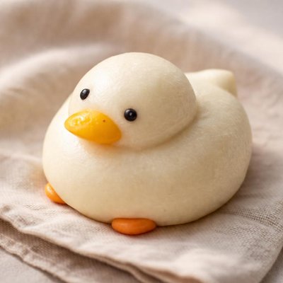 Duck-shaped bun