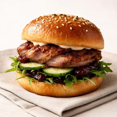Duck burger