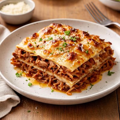 Duck lasagna