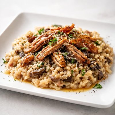 Duck risotto