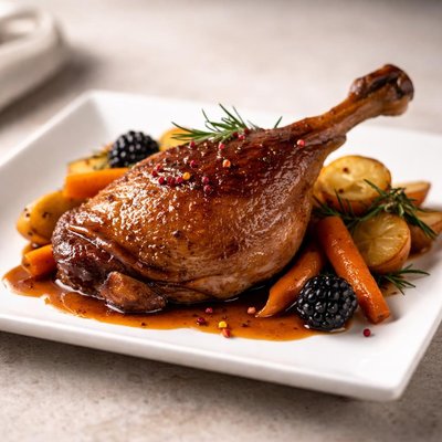 Duck roasted