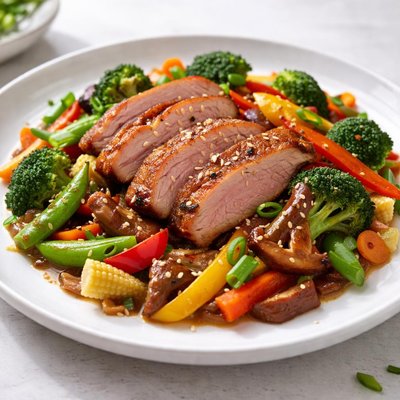 Duck stir fry