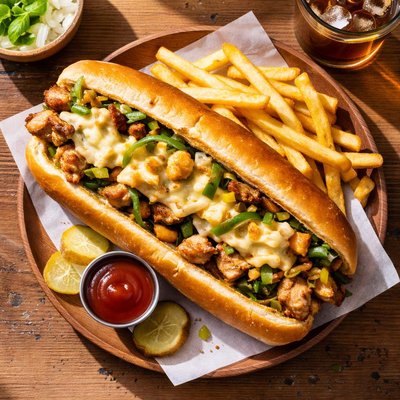 Duckworth grill chicken philly cheesecake