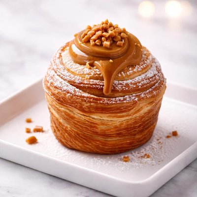Dulce de leche cruffin