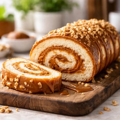 Dulce de leche roll