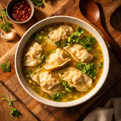 Dumpling broth