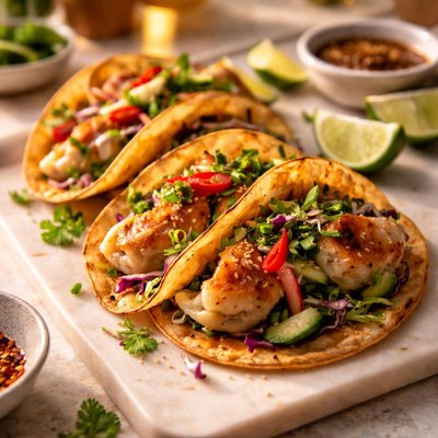 Dumpling smash tacos